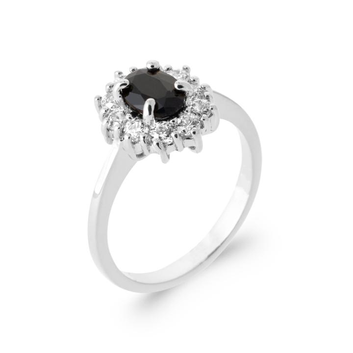 Bague "IPAR" – Argent 925 Rhodié & Éclat de Zirconium