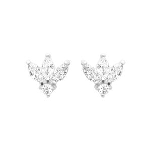 Boucles d’Oreilles FLORÉA – Argent 925 Rhodié