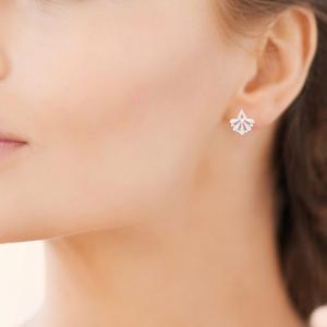 Boucles d’oreilles EÏRA – Argent Rhodié & Zirconium