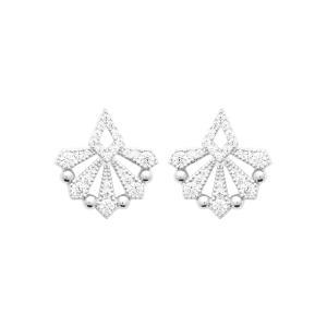 Boucles d’oreilles EÏRA – Argent Rhodié & Zirconium
