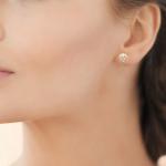 Boucles d’oreilles ÉLYSIA – Plaqué Or 750 (3 MIC) & Zirconiums