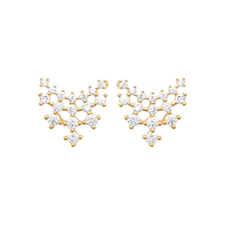 Boucles d’Oreilles CALYNA – Plaqué Or 750 (3 MIC)