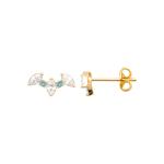 Boucles d’Oreilles ALYSÉA – Plaqué Or 750 (3 MIC)