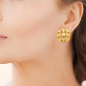Boucles d’Oreilles ZÉLINA – Acier Inoxydable Doré