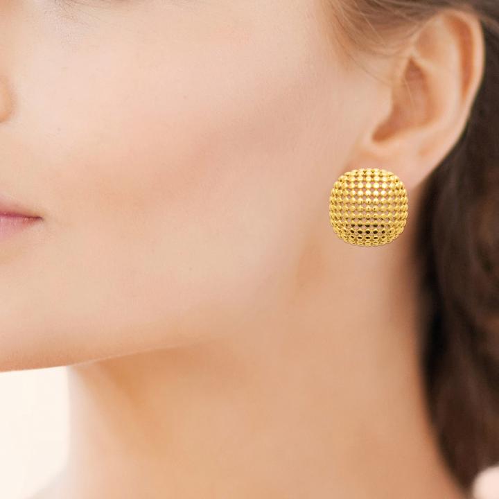 Boucles d’Oreilles ZÉLINA – Acier Inoxydable Doré