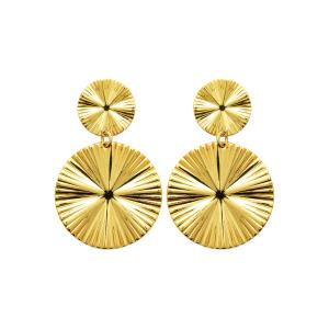Boucles d’Oreilles SOLÉA – Acier Inoxydable Doré