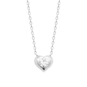 Collier CŒUR LUMINA – Argent 925 Rhodié