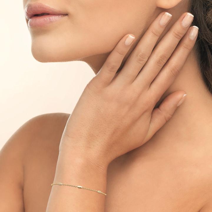 Bracelet LYVÉA – Plaqué Or 750 (3 MIC) & Zirconiums