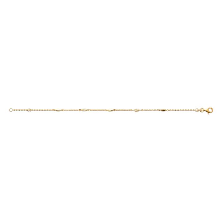 Bracelet LYVÉA – Plaqué Or 750 (3 MIC) & Zirconiums
