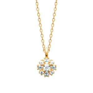 Collier ÉLYSIA – Plaqué Or 750 (3 MIC) & Zirconiums