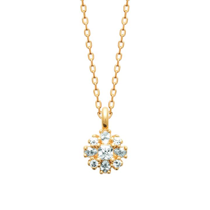 Collier ÉLYSIA – Plaqué Or 750 (3 MIC) & Zirconiums