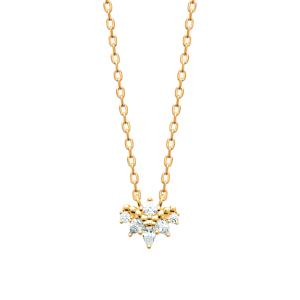 Collier SOLYRA – Plaqué Or 750 (3 MIC) & Zirconiums