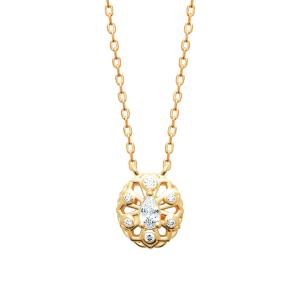 Collier ALTHÉRA – Plaqué Or 750 (3 MIC) & Zirconiums
