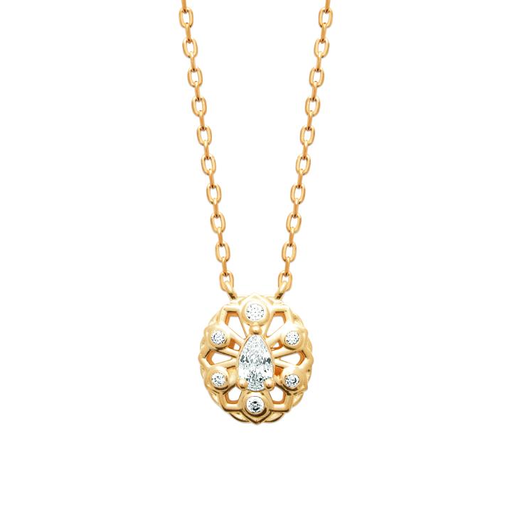 Collier ALTHÉRA – Plaqué Or 750 (3 MIC) & Zirconiums