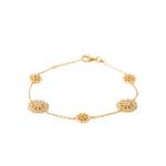 Bracelet ORNÉA – Plaqué Or 750 (3 MIC) & Zirconiums