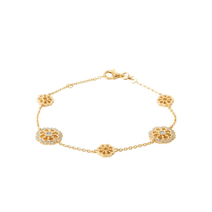 Bracelet ORNÉA – Plaqué Or 750 (3 MIC) & Zirconiums