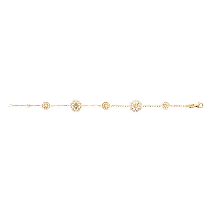 Bracelet ORNÉA – Plaqué Or 750 (3 MIC) & Zirconiums